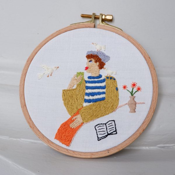 Sailor with birds