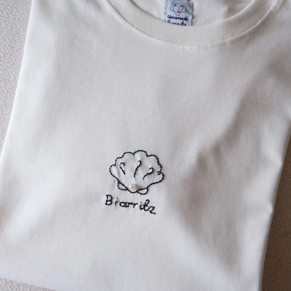 Biarritz Shell Hand-Embroidered T-shirt