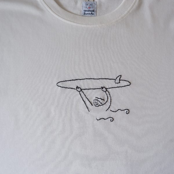 Surfer Hand Embroidered T-shirt