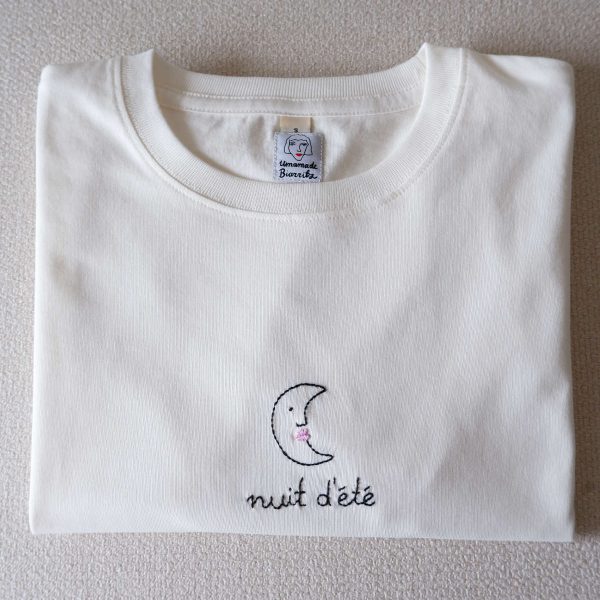 Nuit d'Été Hand-Embroidered T-shirt